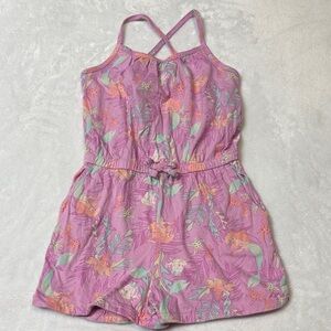 Disney The Little Mermaid Lilac Floral Kids Romper